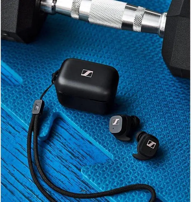 Alt view image 3 of 5 - Sennheiser Consumer Audio Sport True Wireless Earbuds - Bluetooth in-Ear Headphones, Music and Calls with Adaptable Acoustics, Noise Isolation, Touch Controls, IP54 27-Hour Battery, Black