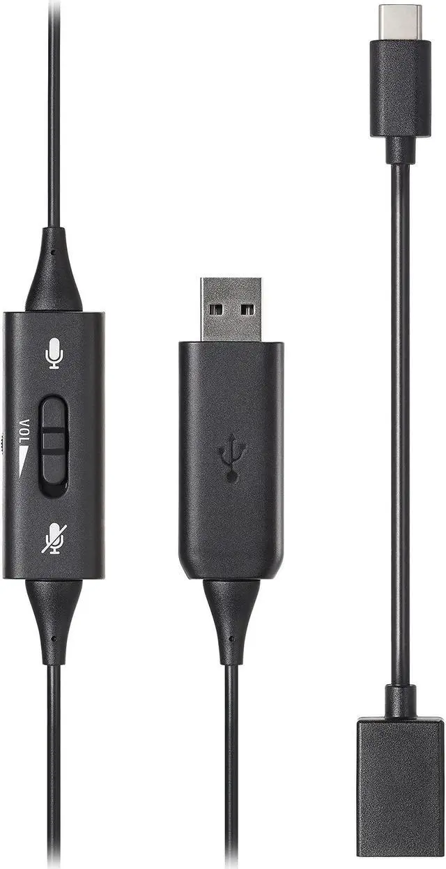 Alt view image 2 of 5 - Audio-Technica ATH-101USB Single-Ear USB Headset,Black