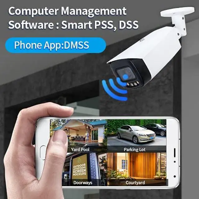 Alt view image 5 of 5 - EmpireTech 4K 8MP 1/1.2 CMOS Ultra Low Light Full-Color AI IP Camera Warm LED Bullet SMD 3.0 IP67, Built-in Mic and Speaker,ePOE and POE,SMD Plus,Face Detection,Fixed Lens IPC-Color4K-X 6mm