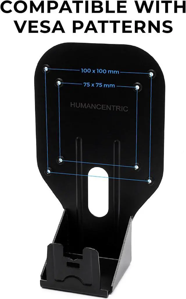 Alt view image 4 of 5 - HumanCentric VESA Mount Adapter Bracket for HP Pavilion 20xi, 20bw, 20vx, 22xi, 22bw, 22vx, 23xi, 23bw, 23vx, Envy 23 LED (V2)