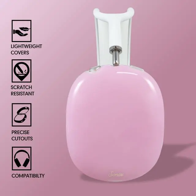 Alt view image 3 of 5 - Sonix Protective Case Cover for AirPods Max Headphones | Jelly Series | Jelly Pink