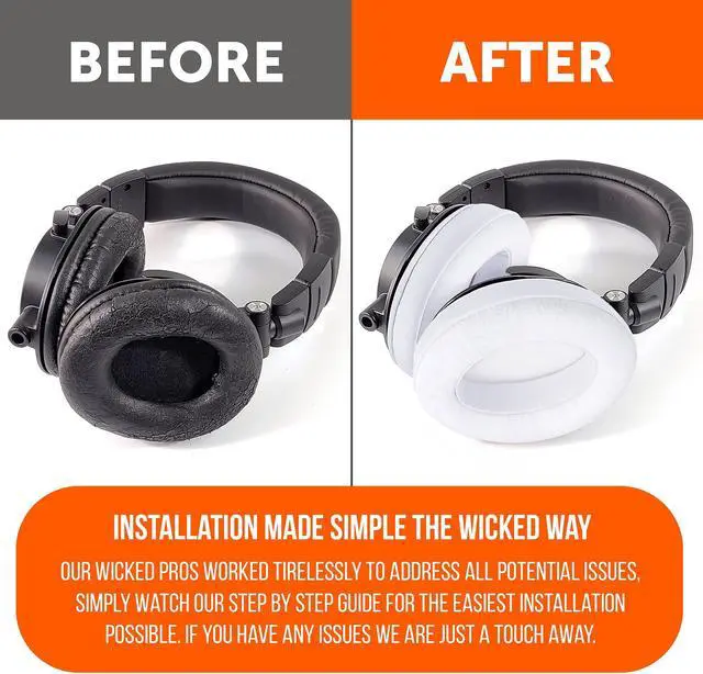 Alt view image 3 of 5 - WC PadZ Velour - The Ultimate Upgraded Earpads by Wicked Cushions - Compatible with Audio Technica, HyperX, SteelSeries Arctis & More - Extra Thick - Bigger Opening - Softer Memory Foam | White