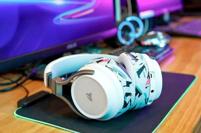 Alt view image 3 of 5 - WC Freeze Virtuoso - Hybrid Fabric Cooling Gel Replacement Earpads for Corsair Virtuoso Gaming Headset, Made by Wicked Cushions, Improved Durability, Thickness and Sound Isolation |90'S White