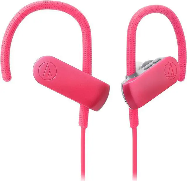 Alt view image 2 of 4 - Audio-Technica ATH-SPORT50BTBK SonicSport Bluetooth Wireless In-Ear Headphones, Pink