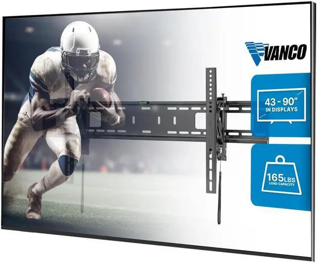 Main image of Vanco Pull Out TV Wall Mount with Retractable TV Wall Mount Bracket for 43-90 Inch Displays - Low Profile, and VESA Compatible 800 x 400 or Less