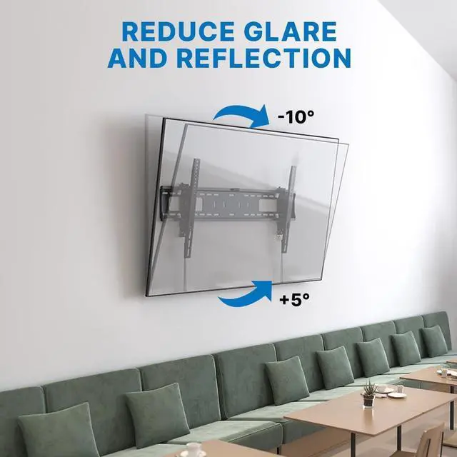 Alt view image 3 of 5 - Vanco Pull Out TV Wall Mount with Retractable TV Wall Mount Bracket for 43-90 Inch Displays - Low Profile, and VESA Compatible 800 x 400 or Less