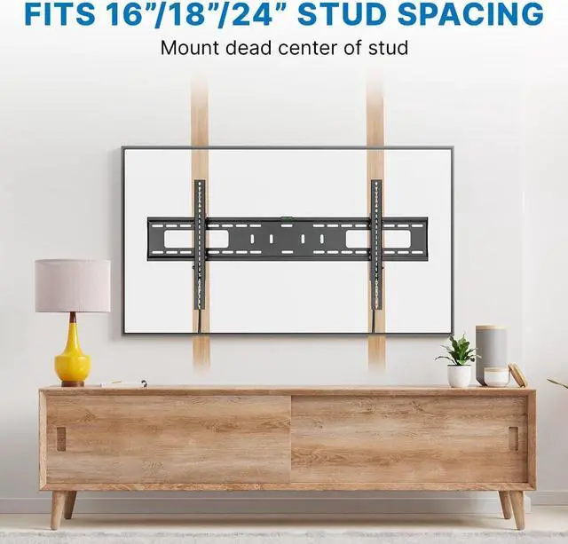 Alt view image 4 of 5 - Vanco Pull Out TV Wall Mount with Retractable TV Wall Mount Bracket for 43-90 Inch Displays - Low Profile, and VESA Compatible 800 x 400 or Less