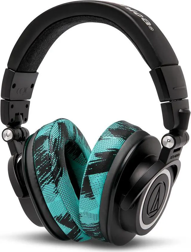 Alt view image 5 of 5 - WC Wicked Cushions PadZ - Thick & Soft Ear Pads for ATH M50X / M40X / SteelSeries Arctis/HyperX Cloud & Alpha/Logitech G Pro X/Compatible with Over 50 Headphones | Speedracer Cyan