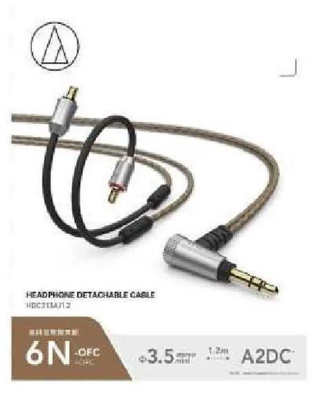 Alt view image 3 of 3 - Detachable cable for headphones (for inner ear) HDC313A/1.2