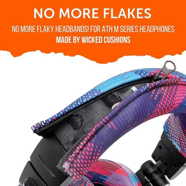 Alt view image 5 of 5 - WC PadZ & BandZ Bundle - Replacement Earpads and Headband Cover for ATH M50X and M Series Headphones | Speed Racer Pack