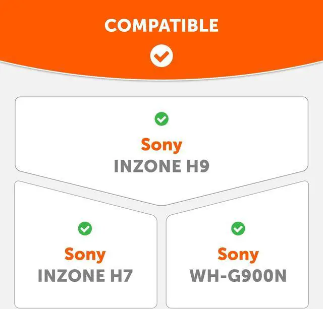 Alt view image 2 of 5 - WC Freeze Inzone - Cooling Gel Earpads Compatible with Sony Inzone H9 & H7 Headphones by Wicked Cushions - Boost Comfort, Durability, Thickness & Sound Isolation for Epic Gaming | Geo Grey