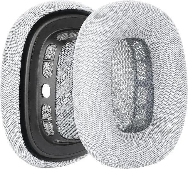 Alt view image 2 of 5 - Geekria QuickFit Replacement Ear Pads Compatible with Apple Airpods MAX Headphones Ear Cushions, Repair Parts (Silver)