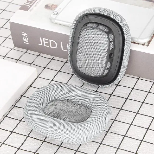 Alt view image 5 of 5 - Geekria QuickFit Replacement Ear Pads Compatible with Apple Airpods MAX Headphones Ear Cushions, Repair Parts (Silver)