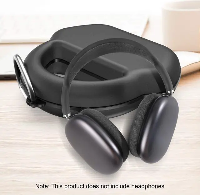 Alt view image 4 of 5 - SUOFEIK Hard Case for AirPods Max - Hard Travel Case with Full Protection for Apple Pro Max Headphones (Black)