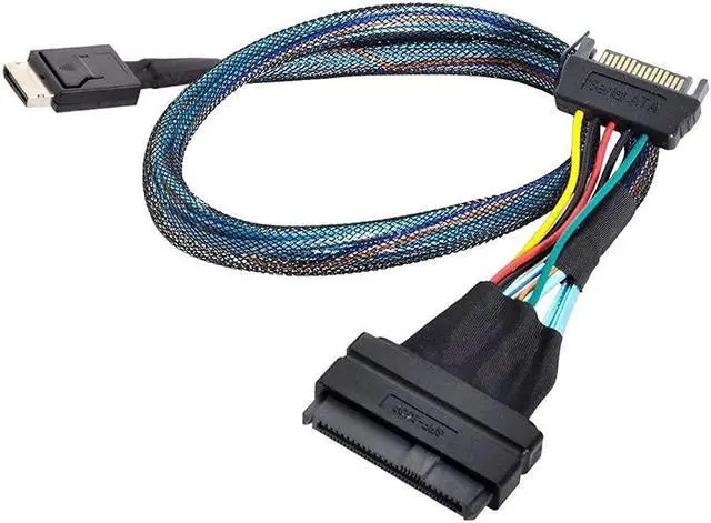 Main image of xiwai Oculink SFF-8611 to U.2 U.3 SFF-8639 NVME PCIe PCI-Express SSD Cable for Mainboard SSD