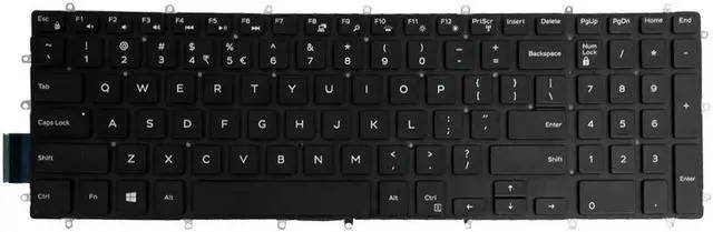 Alt view image 2 of 5 - GinTai Laptop US Keyboard with Backlit Replacement for DELL G3 3579 3779 G5 5587 G7 7588