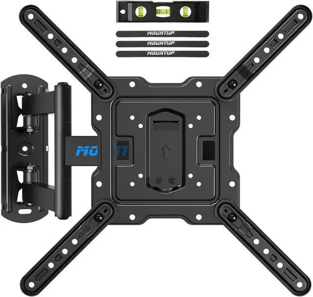 Alt view image 2 of 5 - MOUNTUP MU0009 Full Motion TV Wall Mount for 26-55 Inches TVs & MU0029 Full Motion TV Mount for 14-42 Inches TVs Bundle
