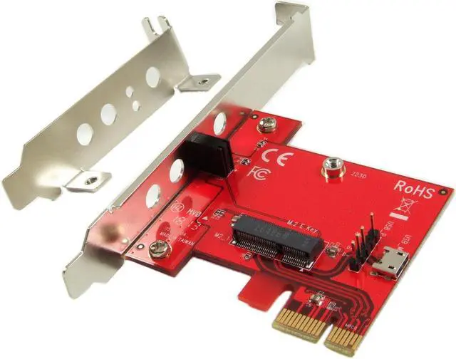 Main image of Ableconn PEXM2150E PCI Express x1 Adapter Card with M.2 Key E Socket - Support M2 E Key or A-E Key WiFi or Bluetooth Module