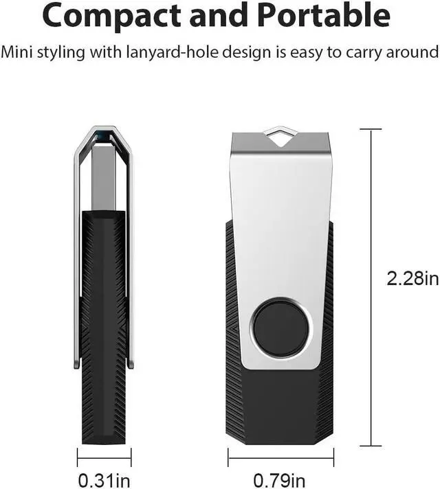 Alt view image 4 of 5 - Aiibe 5 Pack 64GB Flash Drive USB Flash Drives 64GB Thumb Drive USB 2.0 Memory Stick USB Drive Zip Drive Jump Drive 64GB Multipack (64G, 5 Mixed Colors: Black Red Cyan Green Purple)