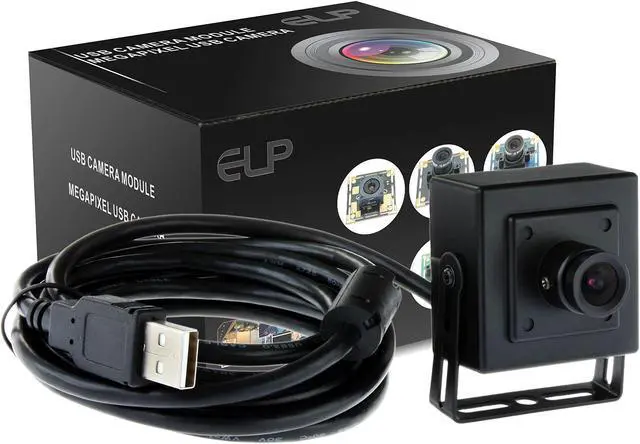 Alt view image 4 of 4 - ELP 2.1mm Wide Angle Low Light USB Camera for Computer Home Industrial Video System 1.3megapixel 960P 0.01lux Mini PC Camera with Metal Case UVC USB2.0 Camera USB,with 3m/9.9ft Cable for Laptop