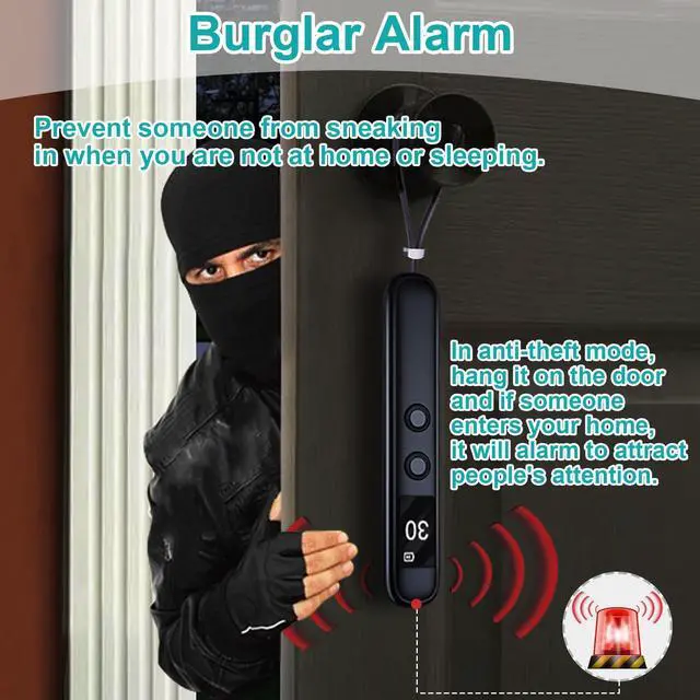 Alt view image 5 of 5 - Hidden Spy Camera Detector, Portable Anti-Eavesdropping Device Detector, RF/Wireless Signal Scanner GPS Tracker Detector, Bug Detector Burglar Alarm Camera Finder for Home/Hotel/Office