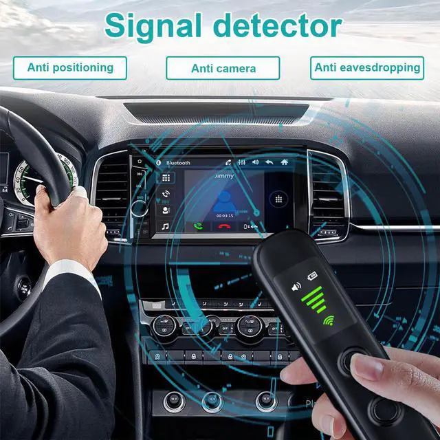 Alt view image 4 of 5 - Hidden Camera Detector - Portable Anti-Eavesdropping Device, RF/Wireless Signal Scanner, GPS Tracker and Bug Detector, Burglar Alarm Camera Finder for Home/Hotel/Office