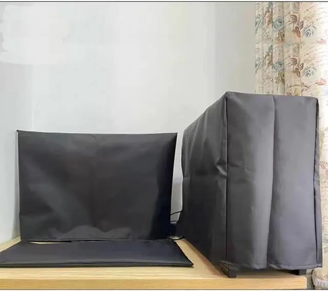 Main image of ALHBEJT 3 Pieces Computer Dust Cover Monitor Keyboard Computer Host Pc Dust Proof Computer Covers Case Computer Dust Cover for Desktop Pc CPU Tower Protector,Oxford Cloth (22'' Monitor Set Black)