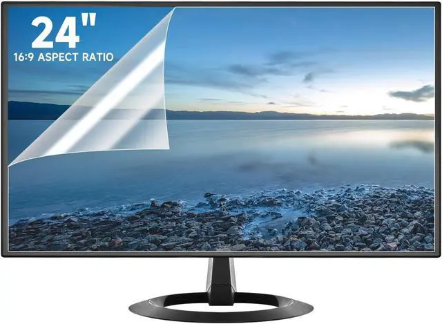 Main image of 2 Pack 24 Inch Anti Glare Matte Screen Protector for 24 Inch 16:9 Sceptre/LG/Dell/HP/Acer/ViewSonic/ASUS/Aoc/Samsung Widescreen Monitor, Eye Protection Anti Scratch & Anti Glare Film