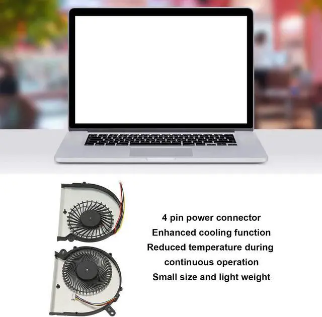 Alt view image 3 of 5 - Replacement CPU Cooling Fan Compatible for for GIGABYTE, for AERO 15, for 15X, for AERO 14, for GIGABYTE RP64W, for RP65W, Laptop Cooling Fan 4 Pin Computer Accessories(CPU and GPU Fan)