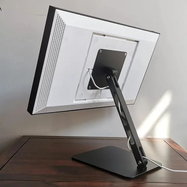 Main image of Aluminum Swivel & Tilt Stand for Echo Show 15 & 21, 360° Rotation, 45° Adjustable Angle, Non-Slip Base, Horizontal/Vertical Screen Switch (Black)