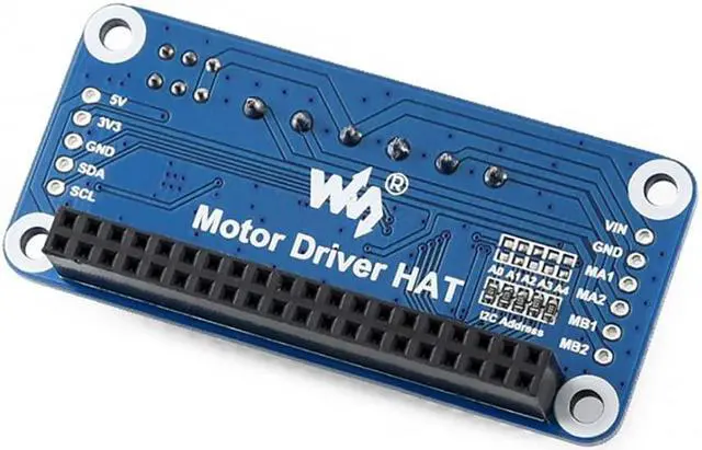 Alt view image 2 of 5 - Coolwell Raspberry Pi Motor Driver HAT Onboard Driver TB6612FNG I2C Interface for Raspberry Pi 4B+ 4B 3B+ 3B 2B+ Zero W WH 2 W Stackable Up to 32 This Modules