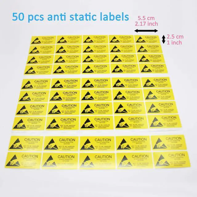 Alt view image 5 of 5 - CW-MART Open Top Antistatic Bag for ATX Motherboard Graphics Card GPU Electronics Anti Static Ziplock ESD Shielding Bags, 50 Pcs 12x16inch with Anti-Static Label