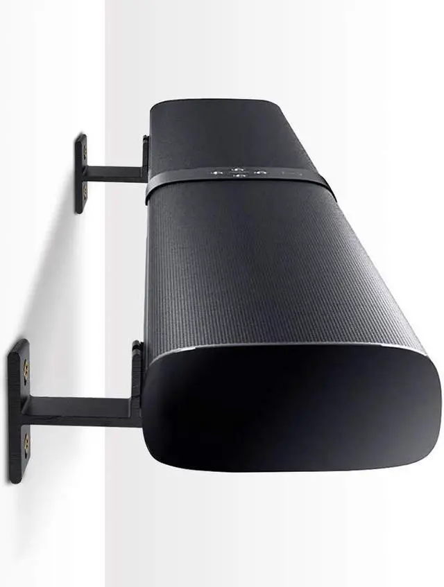 Alt view image 2 of 5 - EXCEL LIFE Adjustable Soundbar Wall Mount, Universal Sound Bar Bracket for Mounting Under TV, Compatible with SONOS Samsung LG VIZIO Bose ROKU Soundbar, Black