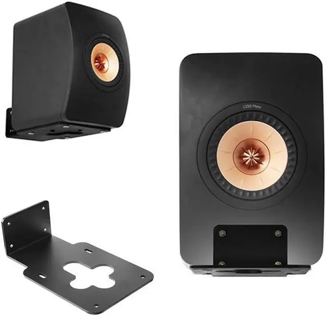 Main image of EUGOOCX Wall Mount Bracket for KEF LS50 Meta, Heavy Duty Metal Stand Bookshelf Speakers Mounting Accessories