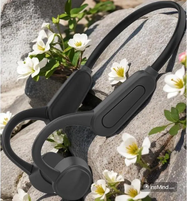 Main image of Sudroid Bluetooth Waterproof Headphones Wireless, Bone Conduction Headphones Hi-Fi Stereo Sound Neckband Open Ear Headset for Swimming Cycling Running Gym, Black