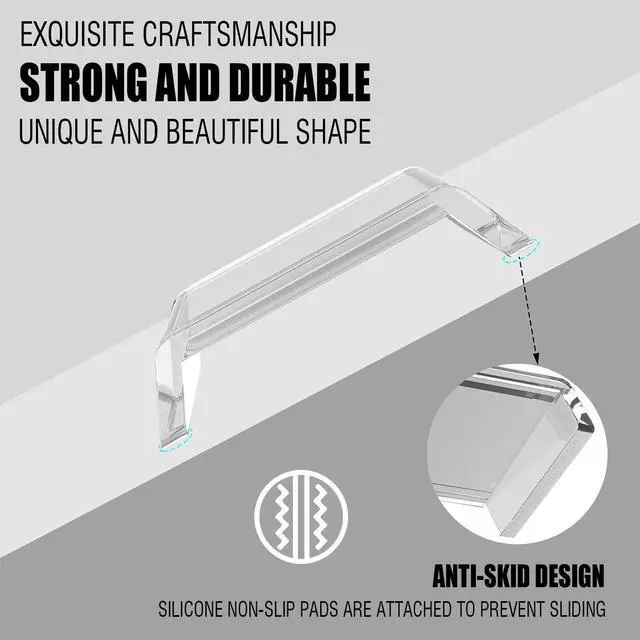 Alt view image 3 of 5 - HeyMoonTong Acrylic Table Stand for Sonos ERA 300 Wireless Speaker - Desktop Decorative Bracket Mounting Accessories for Sonos ERA 300 (Clear, 1-Pack)