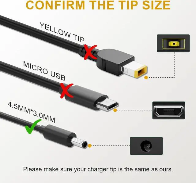 Alt view image 3 of 5 - 90W Inspiron 7706 Charger for Dell Inspiron 7706 3280 7700 7506 2n1 2 in 1 7501 7590 7591 7790 7791 7500 5400 5401 5490 5491 3280 AIO 2-in-1 OptiPlex 3090 7090 Laptop AC Adapter