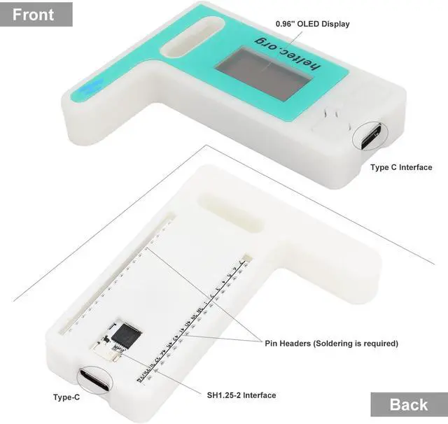 Alt view image 5 of 5 - MakerFocus 2 Set ESP32 LoRa V3 Development Board with 915 MHz Antenna and Case Integrated WiFi Bluetooth SX1262 CP2102 0.96-inch OLED Display Type C for Meshtastic IoT Arduino Intelligent Scenes