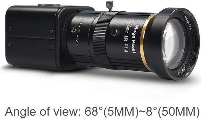 Alt view image 4 of 5 - MOKOSE SDI Camera, HD-SDI 2 MP 1080P HD Digital CCTV Security Camera, 1/2.8 High Sensitivity Sensor CMOS with 5-50mm Manual Varifocal HD Lens