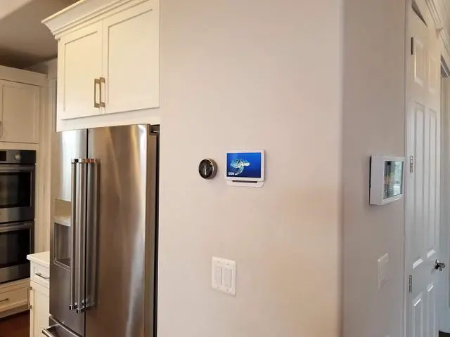 Alt view image 4 of 5 - Mount Genie Simple Built-in Google Nest Hub Gen 2 Wall Mount [Does NOT FIT 2018 Gen 1]: The Perfect Smart Home Command Center | PoE Option Available | Designed in The USA