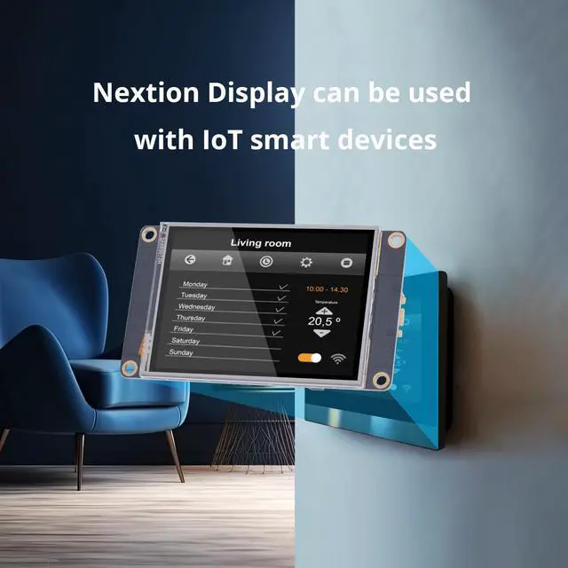 Alt view image 5 of 5 - Nextion 2.8'' HMI Display Enhanced Series NX3224K028 Resistive LCD-TFT Touch Screen 320 * 240, with RTC Function and 8 Digital GPIOs, Suitable for IoT Smart Device, 3D Printer, etc.