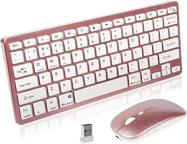 Main image of Wireless Keyboard and Mouse Combo,2.4G USB Cordless Mouse and Keyboard,3 Adjustable DPI Rechargeable Bluetooth Mouse,Keyboard Mouse Set with USB Receiver for Windows/Computer/PC/Laptop/DesktopGrey