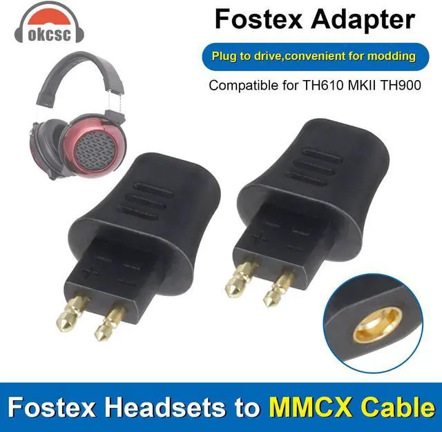 Alt view image 3 of 5 - okcsc FOSTEX Male to MMCX Female MMCX Cable Female(Cable Side) Connector Work for MMCX Cable Connected to FOSTEX TH900 MKII MK2 TH600 TH909 Headsets(Headphone Side) Adapter Transparent