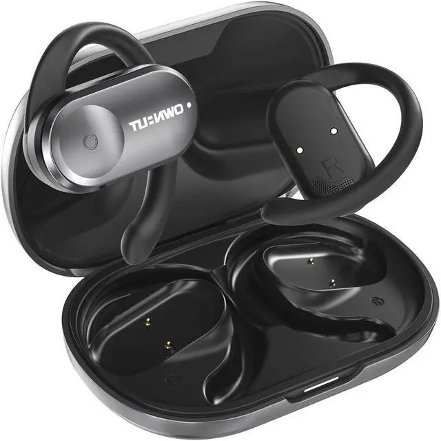 Main image of Open Ear Headphones Bluetooth 5.3, Touch Control True Wireless Sports Headphones, Open Ear Earbuds with Enhanced Bass, 50 Hours Playtime, 120deg Angle Adjustment for Sports, Driving, Office, Workout
