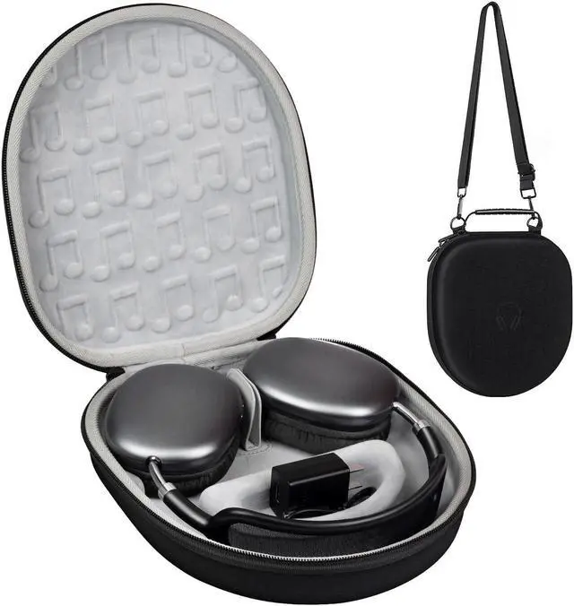 Main image of Smart Case for AirPods Max Hard Case, Portable Travel Carrying Headphone Cover Hard Shell Storage Bag, Protective Organizer Box for New Airpod Max with Detachable Shoulder Strap