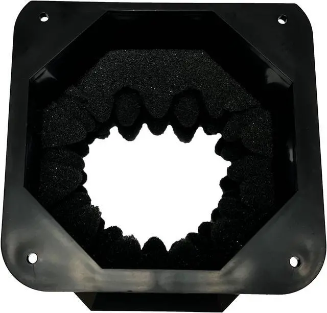 Alt view image 4 of 5 - Tinker3D Antminer S19 T19 S17 T17 Noise Reduce Duct Fan 120mm Foam Sound Reducer Shroud Gasket USA Made (1)