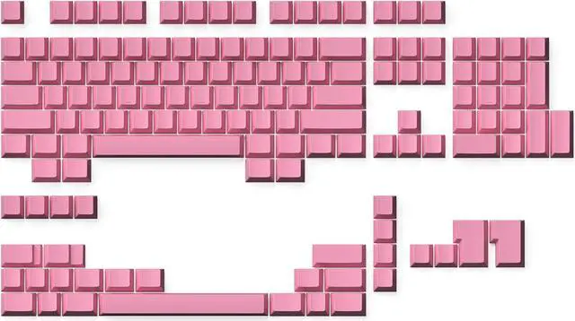 Main image of Ranked Blank Premium Keycap Set | 1.4 mm Thick PBT | Cherry Profile for Mechanical Keyboard (Prism Pink, 139 Keys)