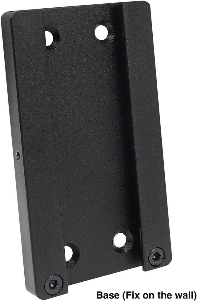 Alt view image 3 of 5 - Sound Town 2-Pack Universal Speaker Wall Mount Brackets, 4.25" x 2" Mounting Template, Black (CWB-1-PAIR)