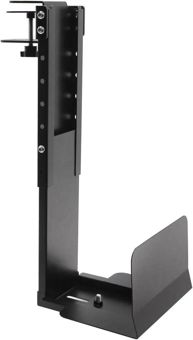 Main image of Adjustable Clamp Mount On Desk for PC Tower - No Drilling, Height Adjustable from 13.2" to 21.6", Width Adjustable from 5.5" to 9.8", Heavy Duty Under Desk Computer Mount, Computer Mount for Desk