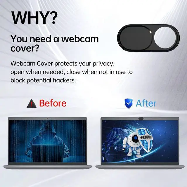Alt view image 3 of 5 - XinWoTuo 17" Laptop Privacy Screen Protector for Lenovo/HP/Acer/Dell (16:10 Aspect Ratio) Laptops, Anti-Glare Anti-Blue Light 17 Inch Privacy Screen Film Filter Bubble Free (with Metal Camera Cover)